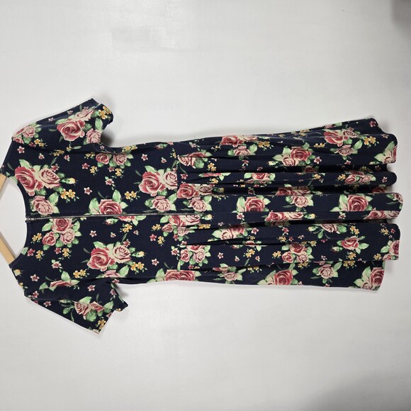 Lularoe Amelia floral print Blue XL - Picture 3 of 3